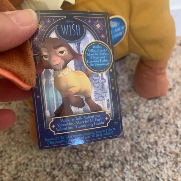 Disney Wish Walk'n Talk Valentino Plush Fainting Goat 11-Inch Stuffed Animal. - Picture 4 of 4